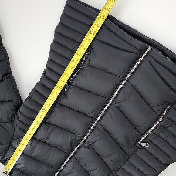 NWT DKNY Women's Black Puffer Hooded Jacket Water Resistant Packable Size L - Picture 13 of 16